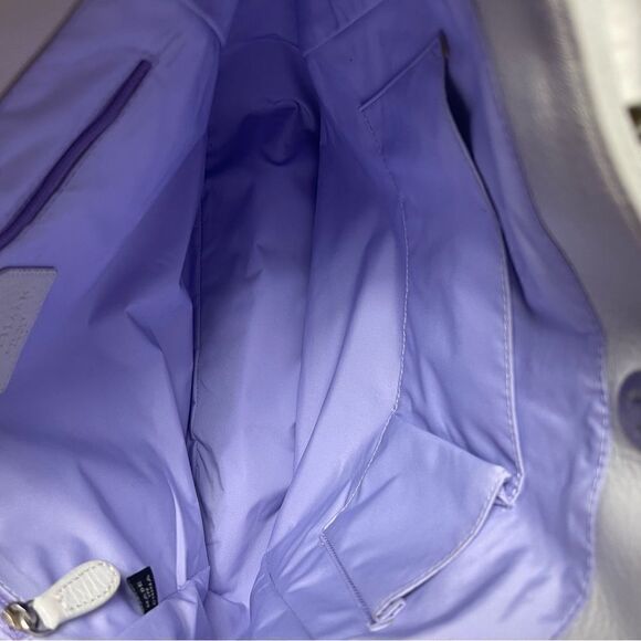 Cole Haan Sydney white leather large shoulder bag with multi color stones accent - Picture 11 of 12